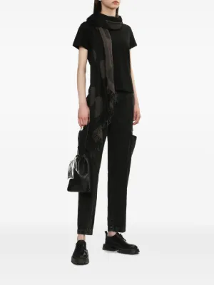⭐︎美品⭐︎Y's ウール ツイード ベレー帽 黒×白 レディース 頭囲55cm Y's - Shop the Womenswear Collection at FARFETCH