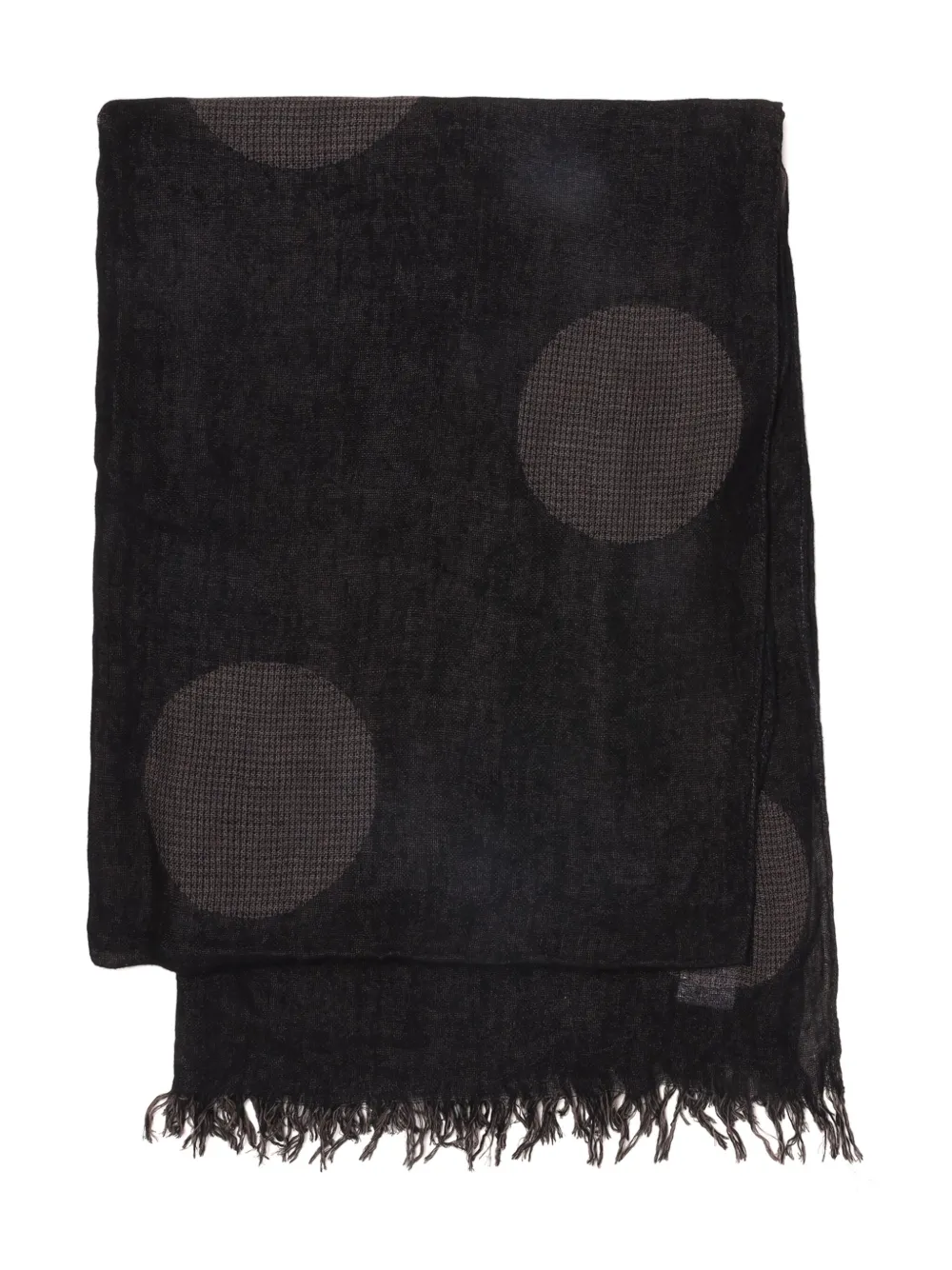 Y's polka dot fringed scarf | Image 2