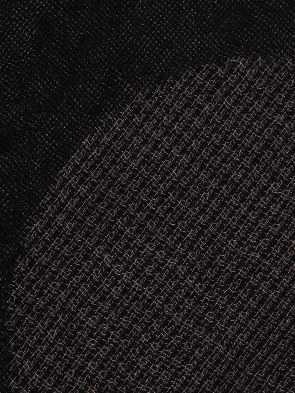 Y's Polka Dot Fringed Scarf In Black