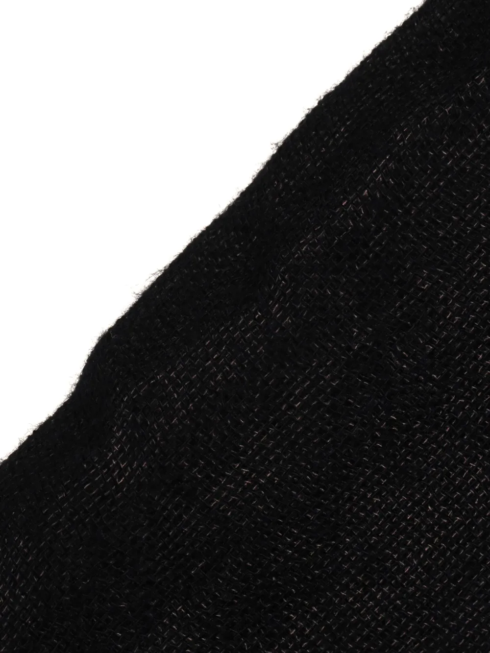 Y's Polka Dot Fringed Scarf In Black