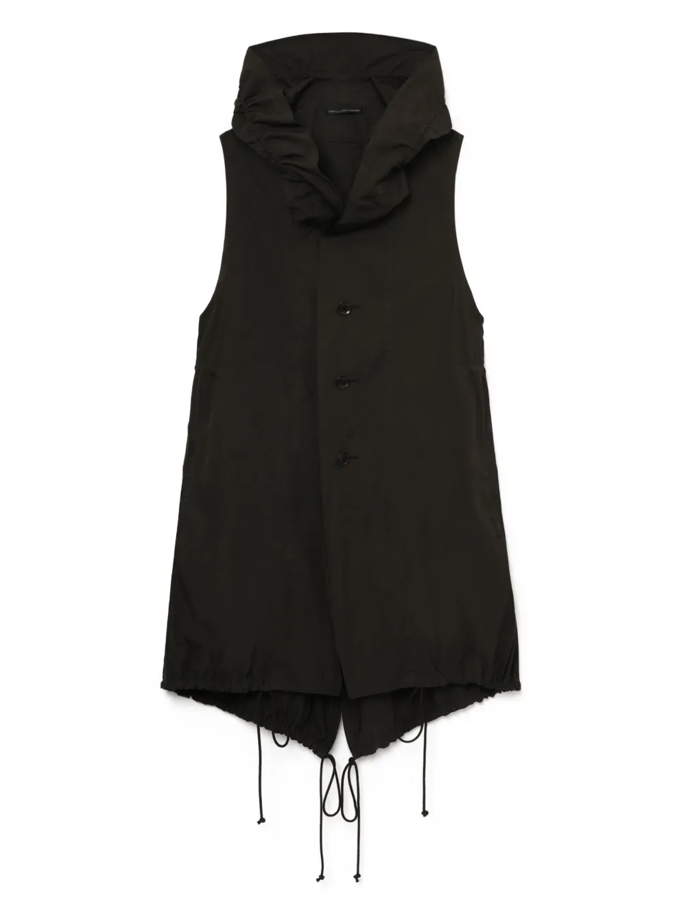 hooded waistcoat