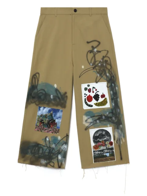WESTFALL graphic print wide-leg trousers