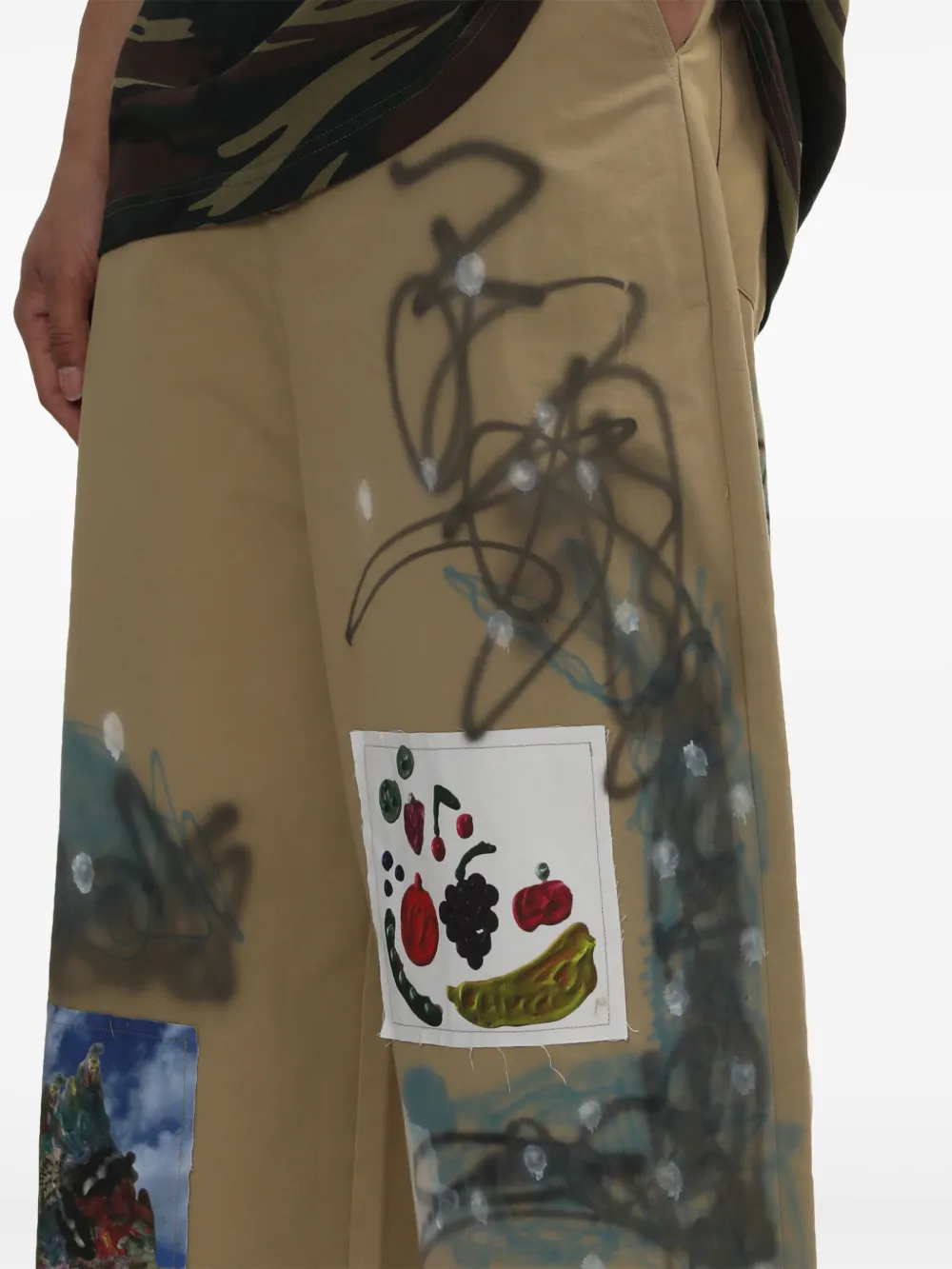 WESTFALL Broek met wijde pijpen Groen