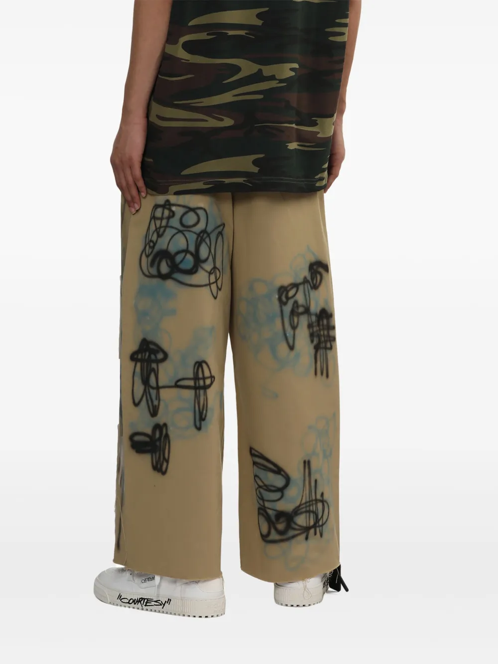 WESTFALL Broek met wijde pijpen Groen