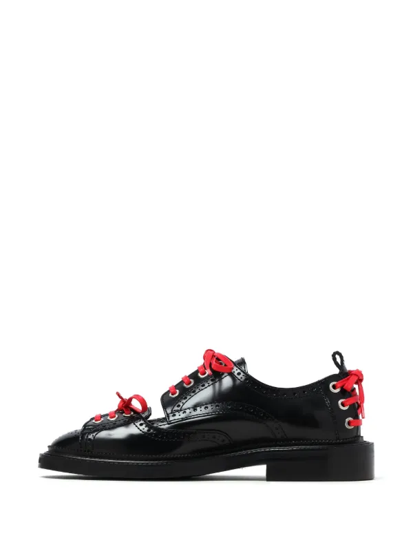Simone Rocha cut-out Brogue Shoes | Black | FARFETCH
