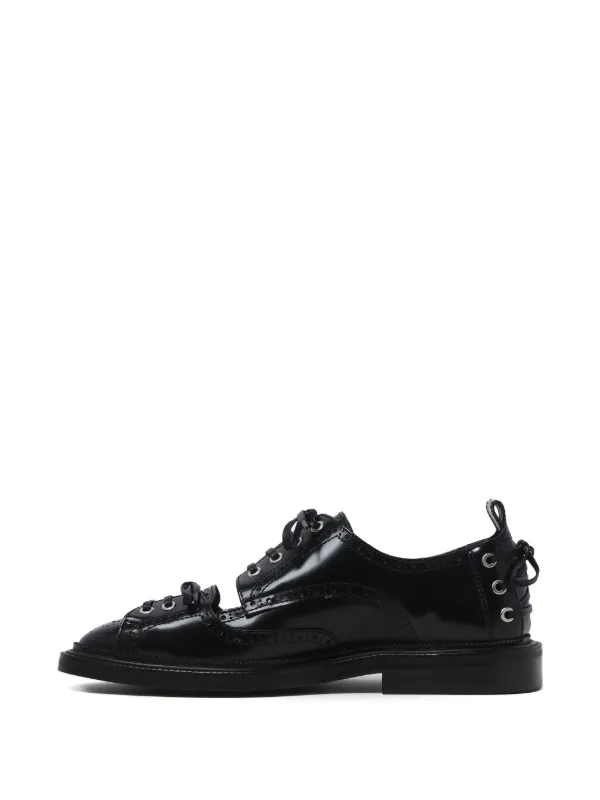 Simone Rocha Heart Toe Platform Loafers | Black | FARFETCH