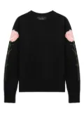 Simone Rocha floral-motif sweater - Black