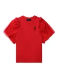 Simone Rocha crystal-embellished blouse - Red