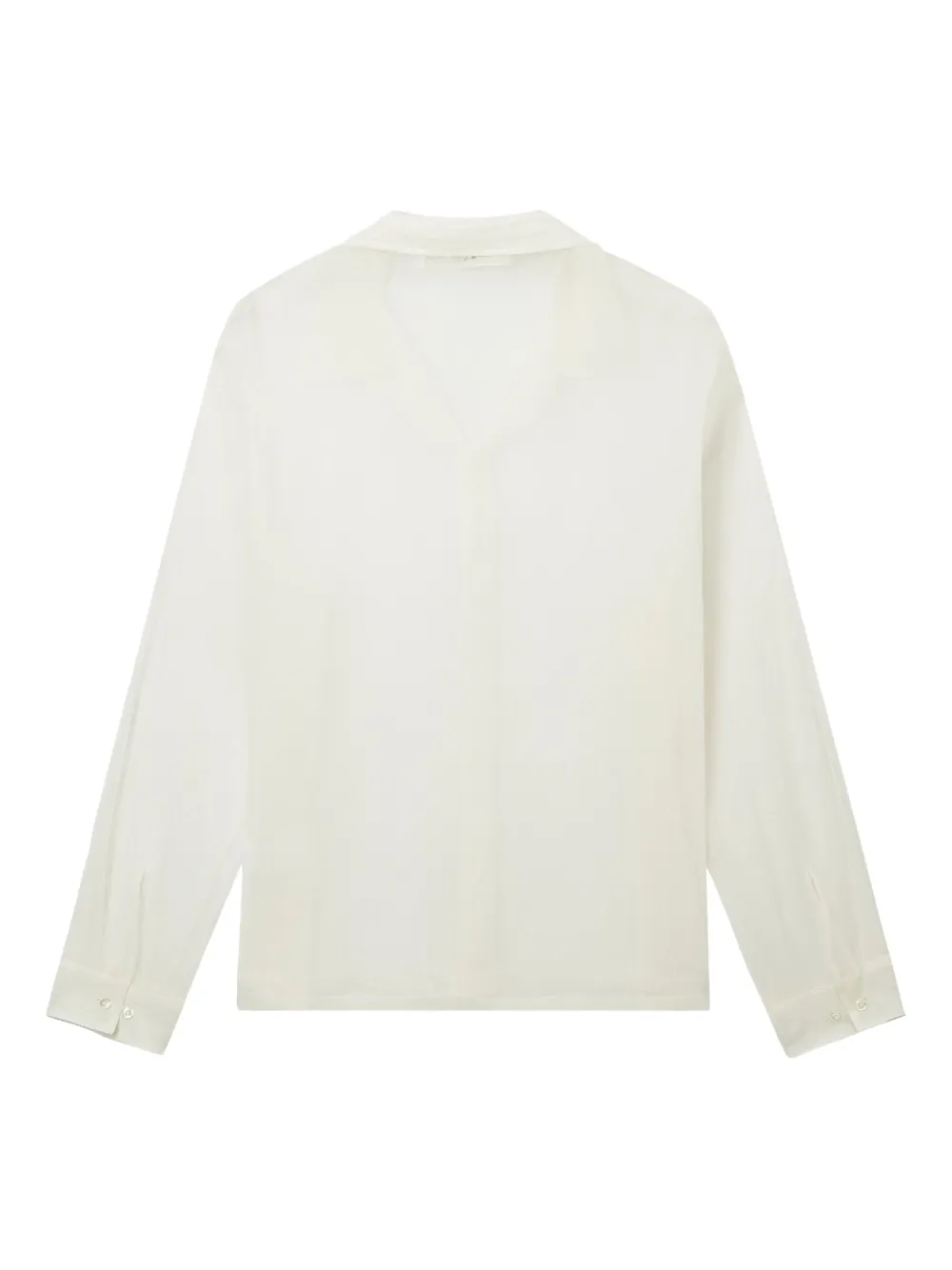 Sheer Button-Up Shirt