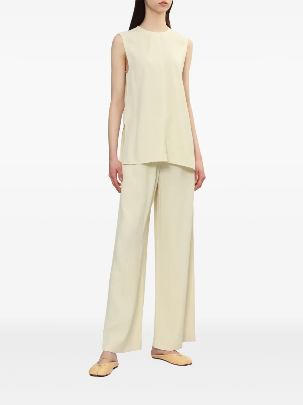 TOTEME pleated trousers - Beige