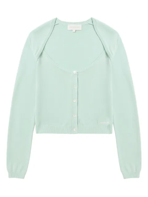SHUSHU/TONG silk-cashmere cardigan
