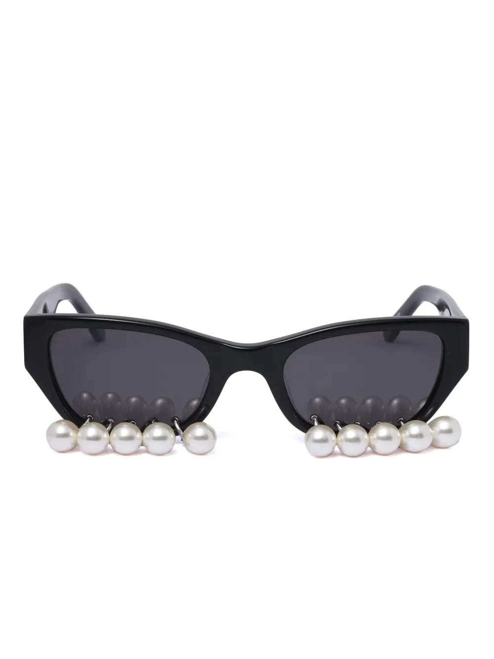 Kimhekim pearl-detail sunglasses | Black | Image 1