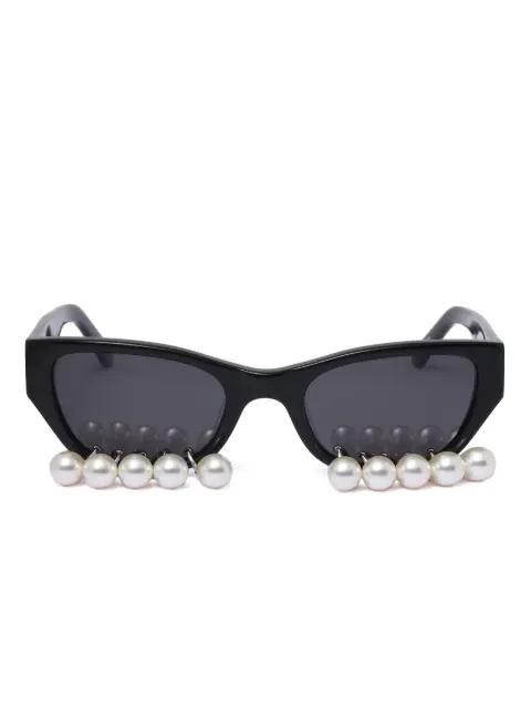Kimhekim lentes de sol con detalle de perla