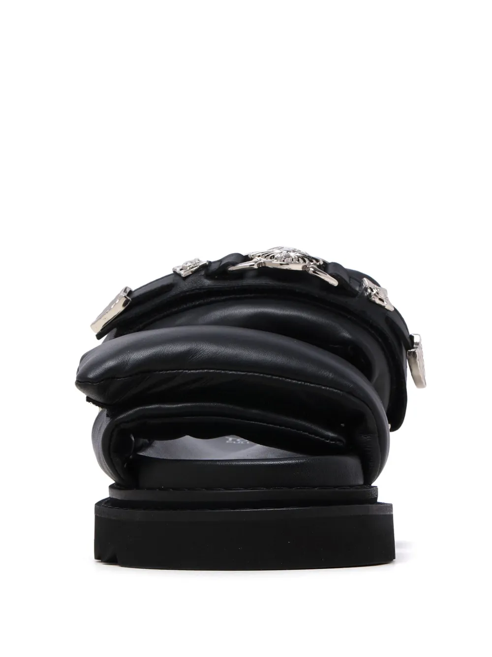 Toga Pulla Leren sandalen Zwart