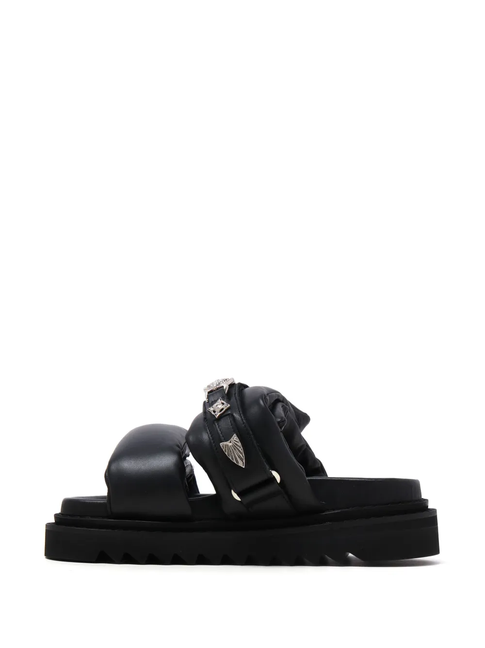 Toga Pulla Leren sandalen Zwart