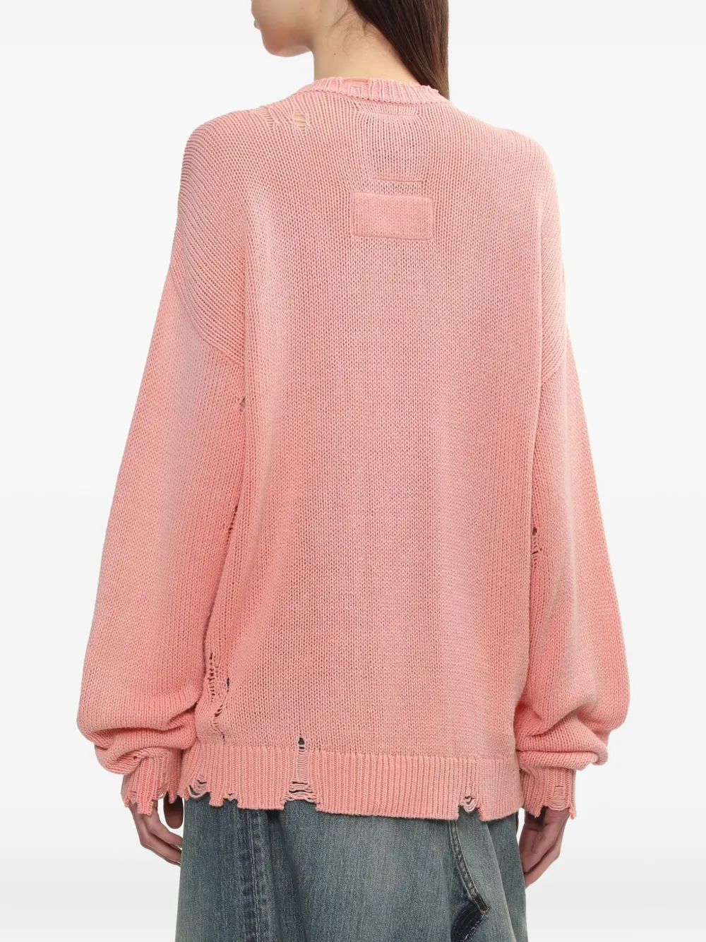 Maison MIHARA YASUHIRO Gerafeld vest met cat-face Roze