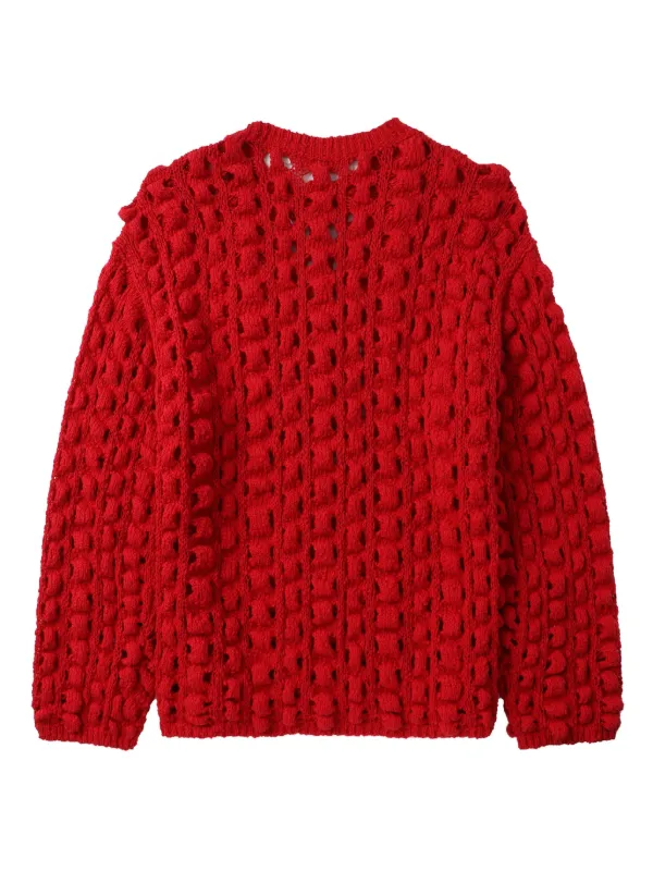 Séfr bubble-knit Sweater Red FARFETCH IN