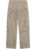 Sunflower logo-patch jeans - Neutrals