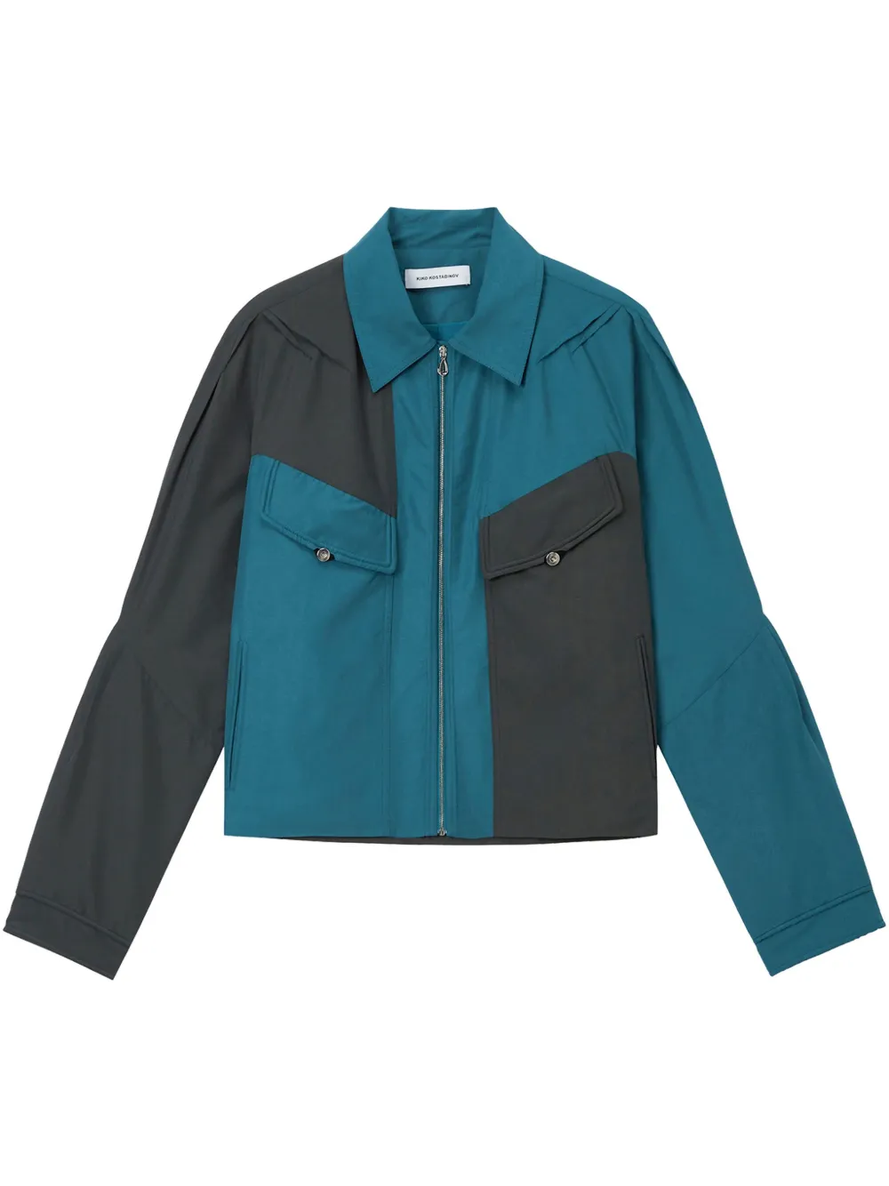 Kiko Kostadinov two-tone jacket | Blue | Image 1
