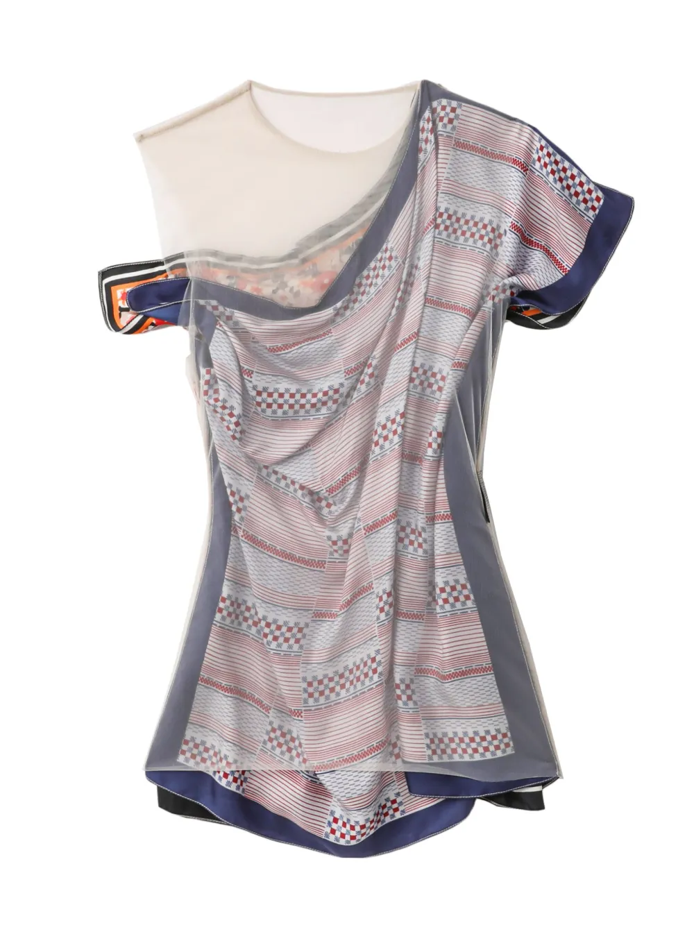 Marine Serre layered top | Grey | Image 1