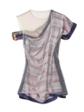 Marine Serre layered top - Grey