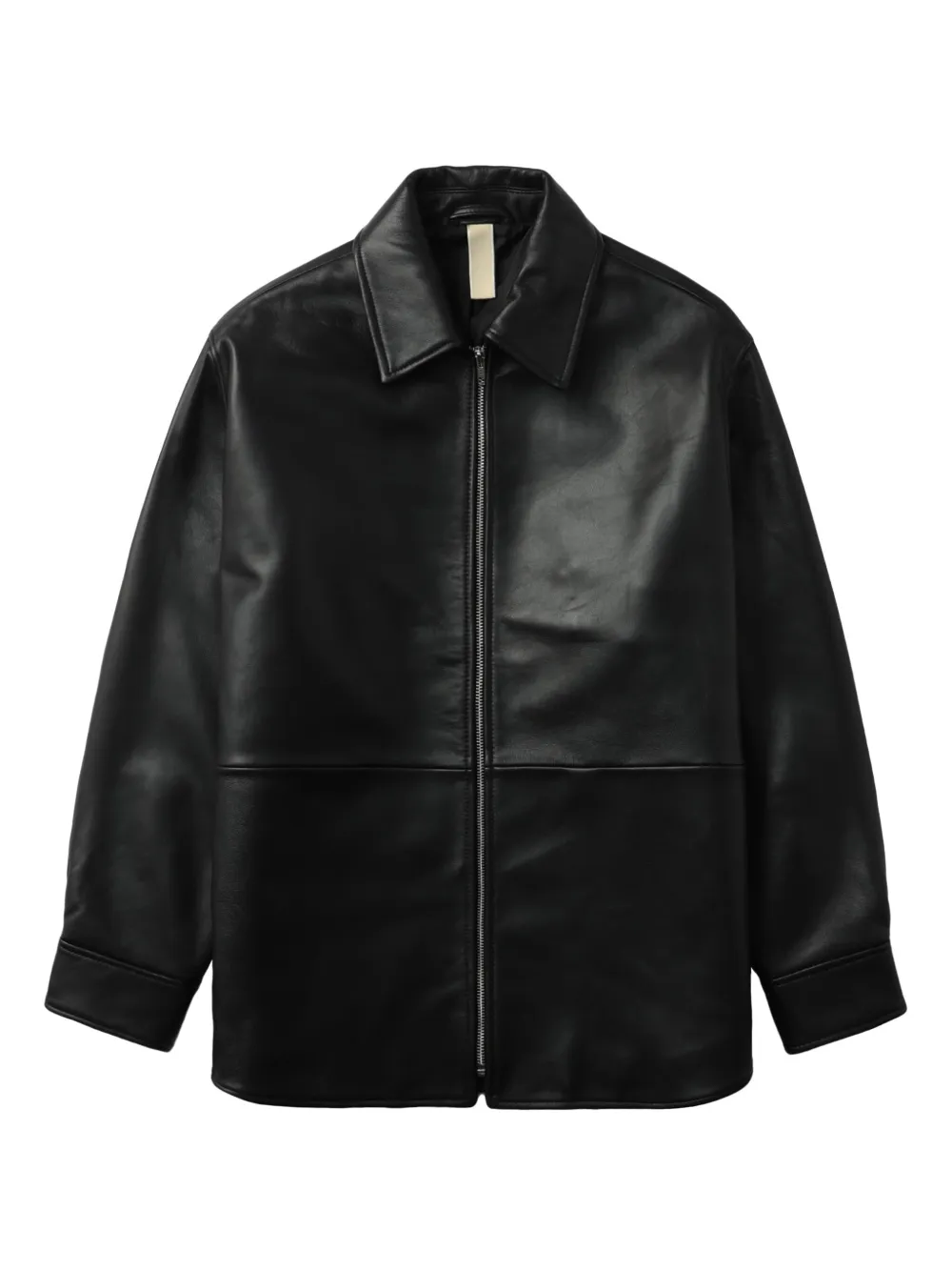 Sunflower Black Jacket With Classic Collar And Dropped Shoulders In Black