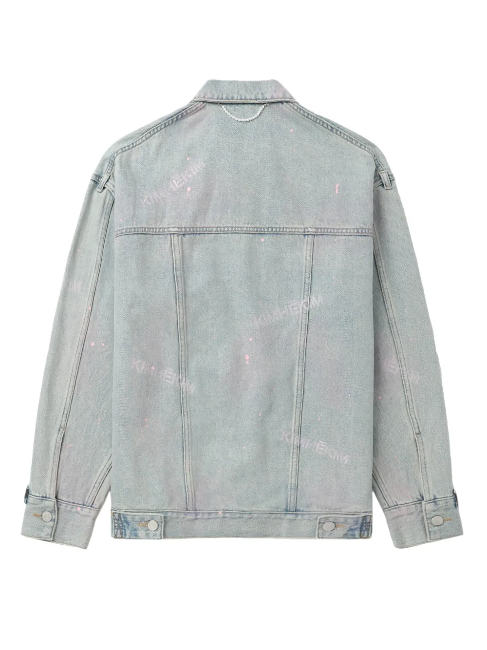 Kimhekim Printed Denim Jacket | Blue | FARFETCH OM