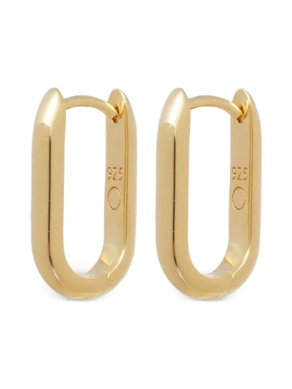 送料・関税込み ★MISSOMA★ OVATE HOOP EARRINGS Missoma Ovate Hoop Earrings | Gold | FARFETCH BH