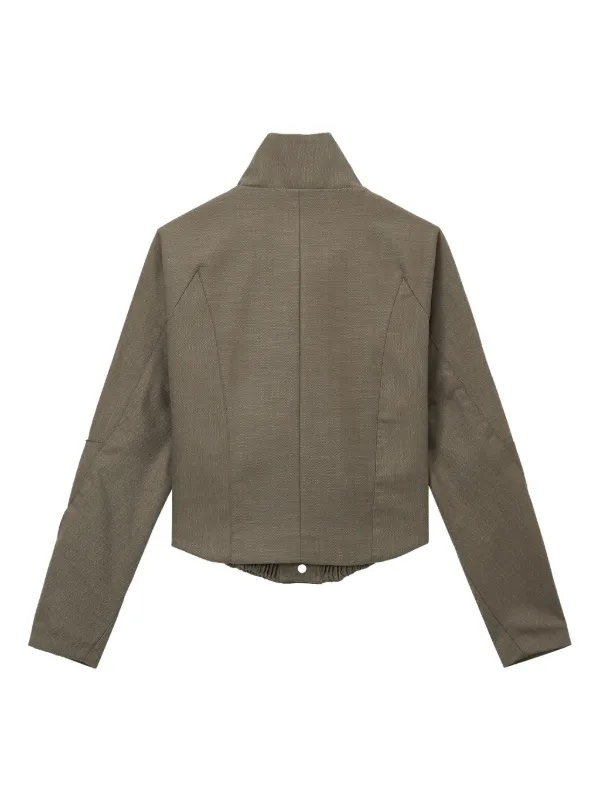 Kiko Kostadinov シャーリングディテール ジャケット | ブラウン