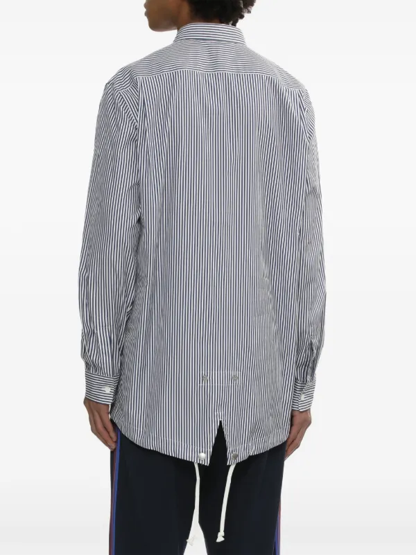 Comme Des Garçons Homme Deux Striped Shirt | Blue | FARFETCH