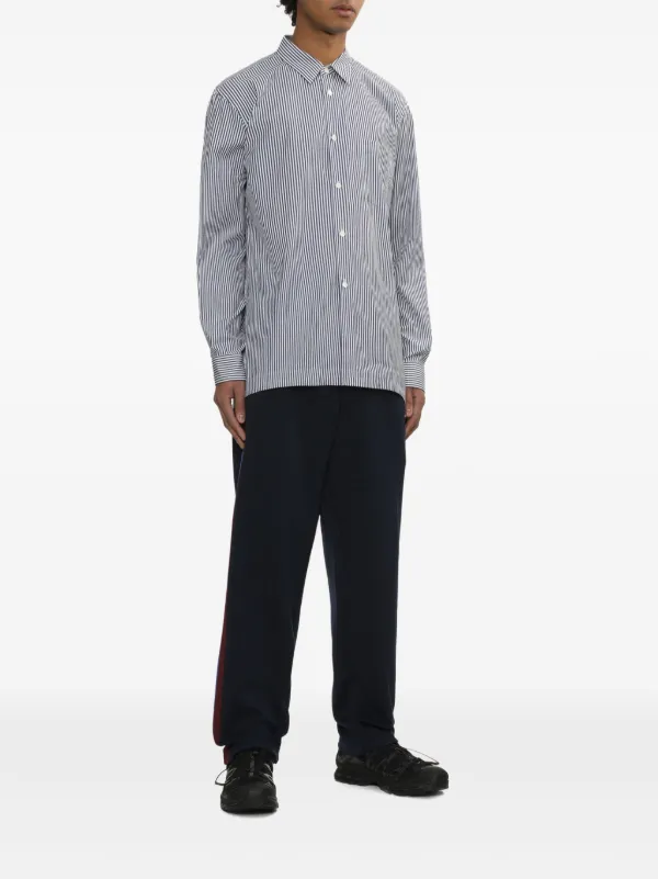 Comme Des Garçons Homme Deux Striped Shirt | Blue | FARFETCH