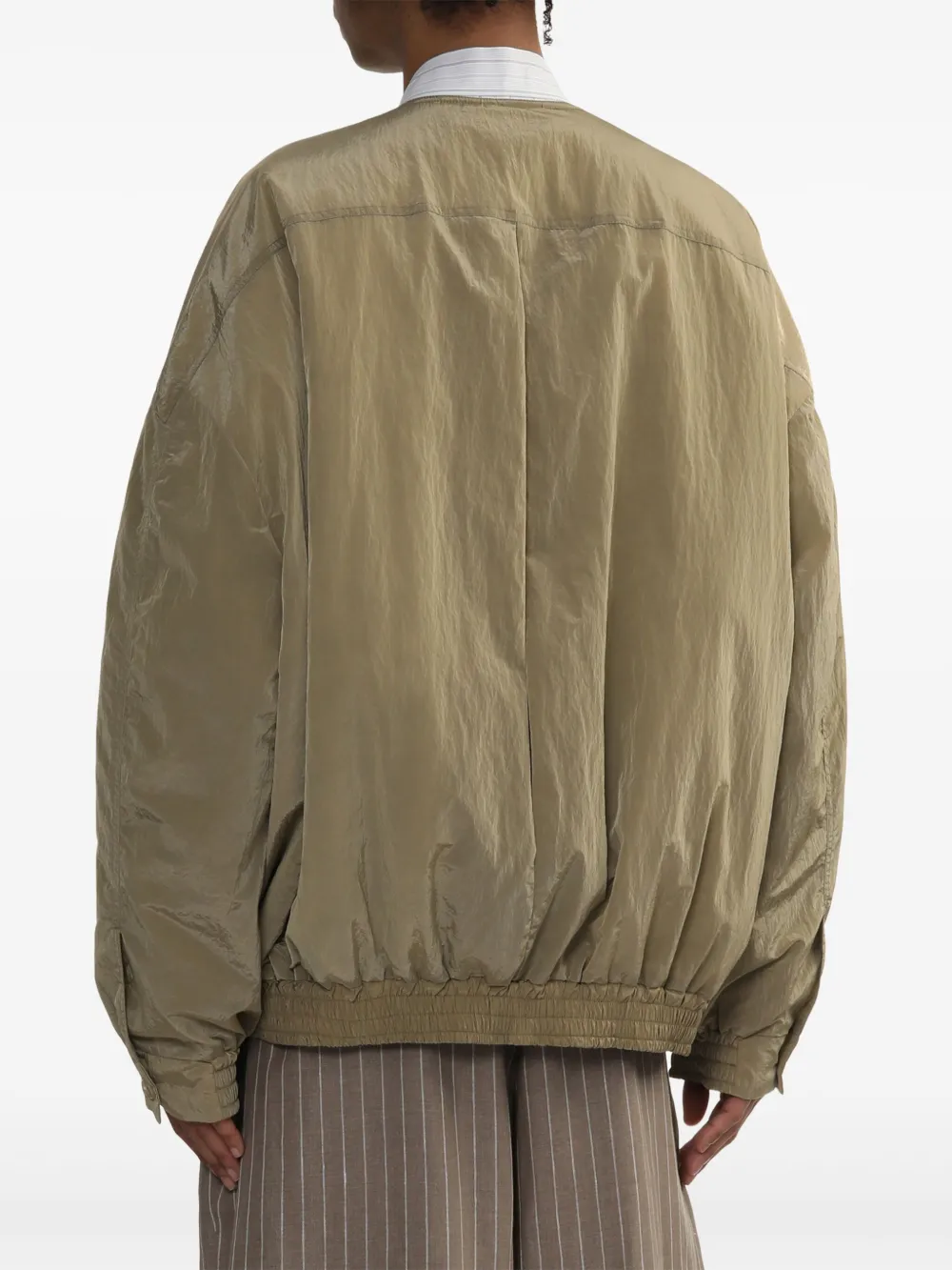 Hed Mayner Drop-shoulder Bomber Jacket In Neutral