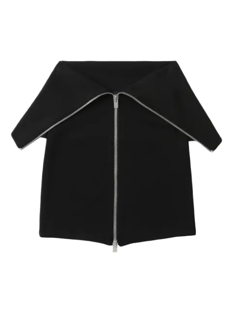 HELIOT EMIL falda corta con bordes plegables