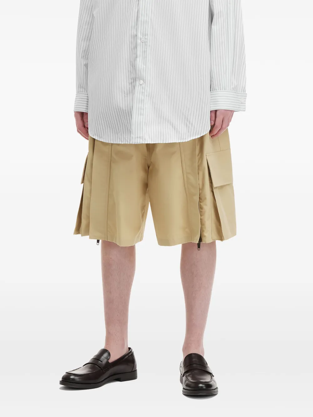 Hed Mayner Katoenen shorts - Beige