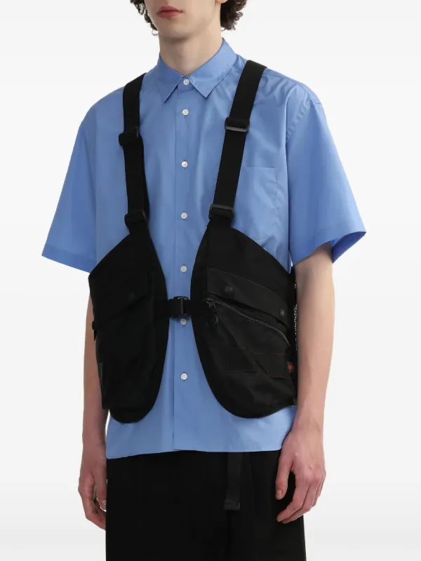 Comme Des Garçons Homme Pocketed Harness | Black | FARFETCH