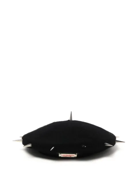 Charles Jeffrey Loverboy spike-stud embellished beret