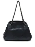 CHANEL Pre-Owned 2009 interlocking CC logo chain shoulder bag - Black
