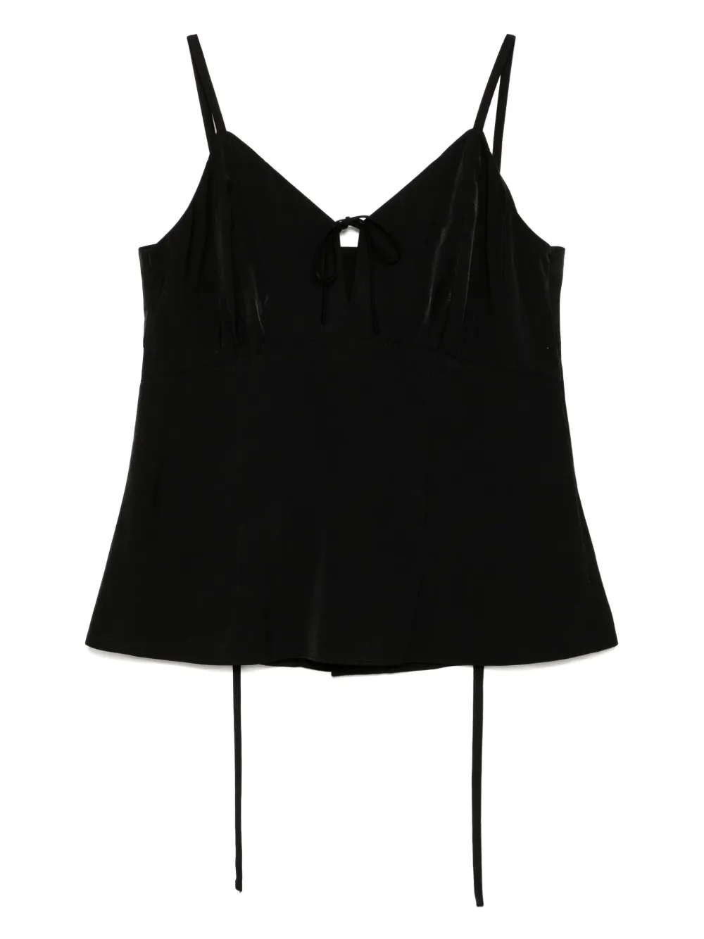 Goen J Tie Detail Camisole In Black