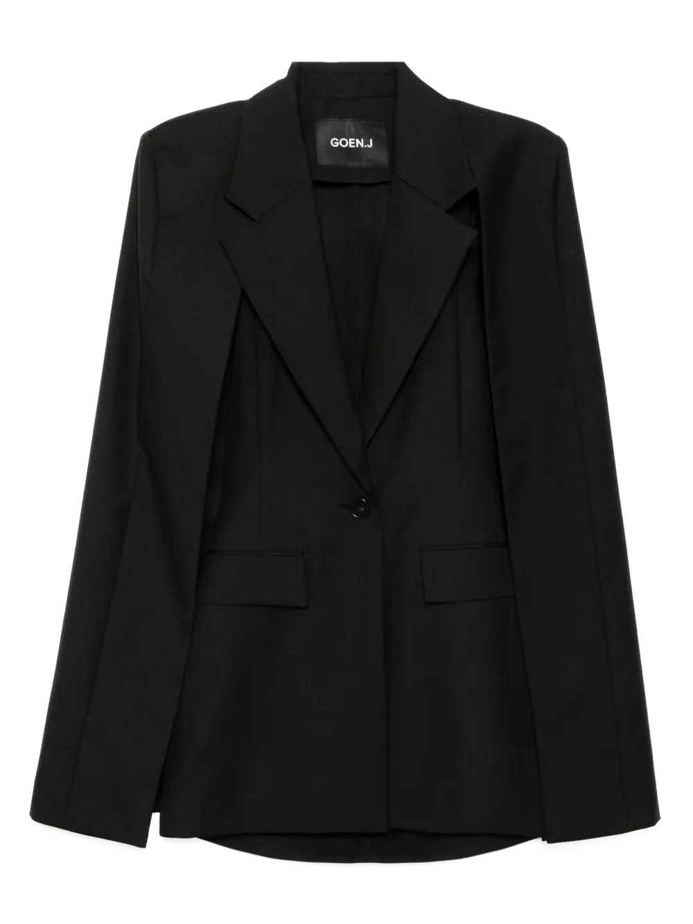 Goen.J notched-lapel Blazer | Black | Image 1