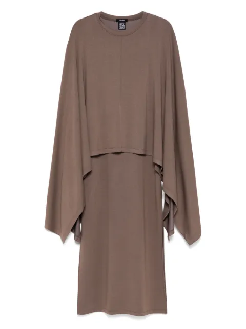 Goen.J vestido estilo capa de canalé