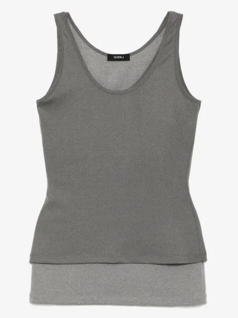 Goen.J dual-layer sleeveless top