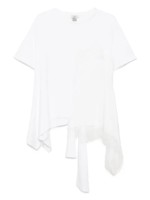 Goen.J top estilo camisón charmeuse con capa
