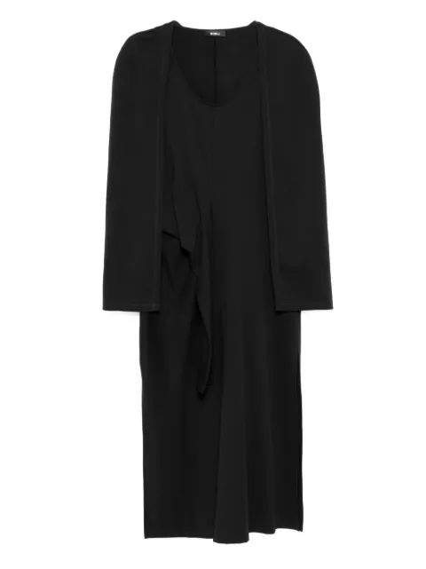 Goen.J vestido estilo capa de canalé