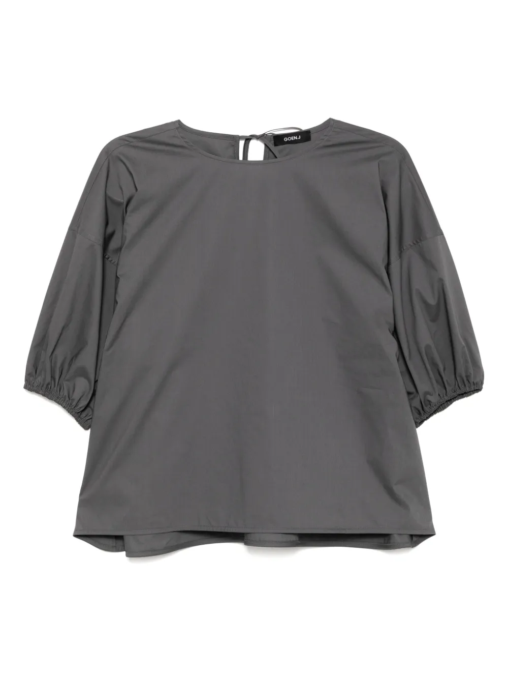 Goen.J balloon-sleeve top | Grey | Image 1
