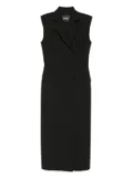 Goen.J blazer layered panel dress - Black