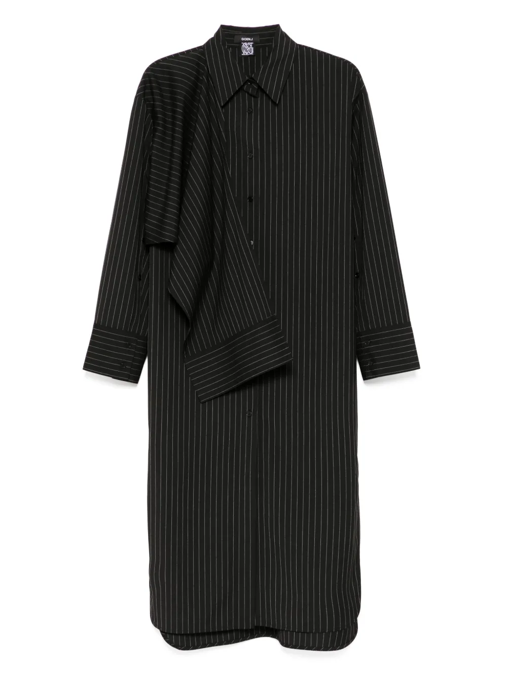 Goen.J Jurk met geknoopt detail Zwart