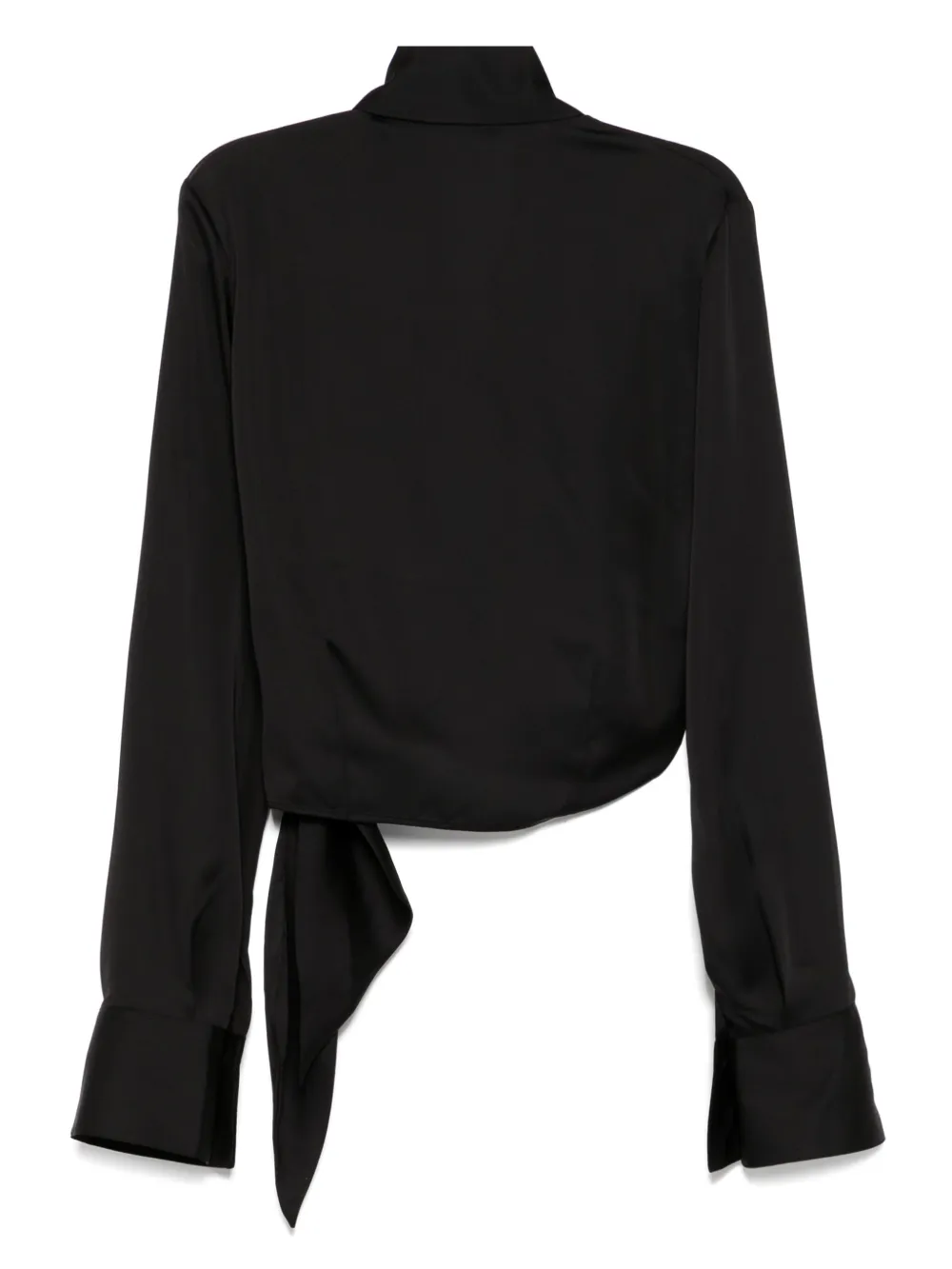 Goen J Shawl Lapel Blouse In Black
