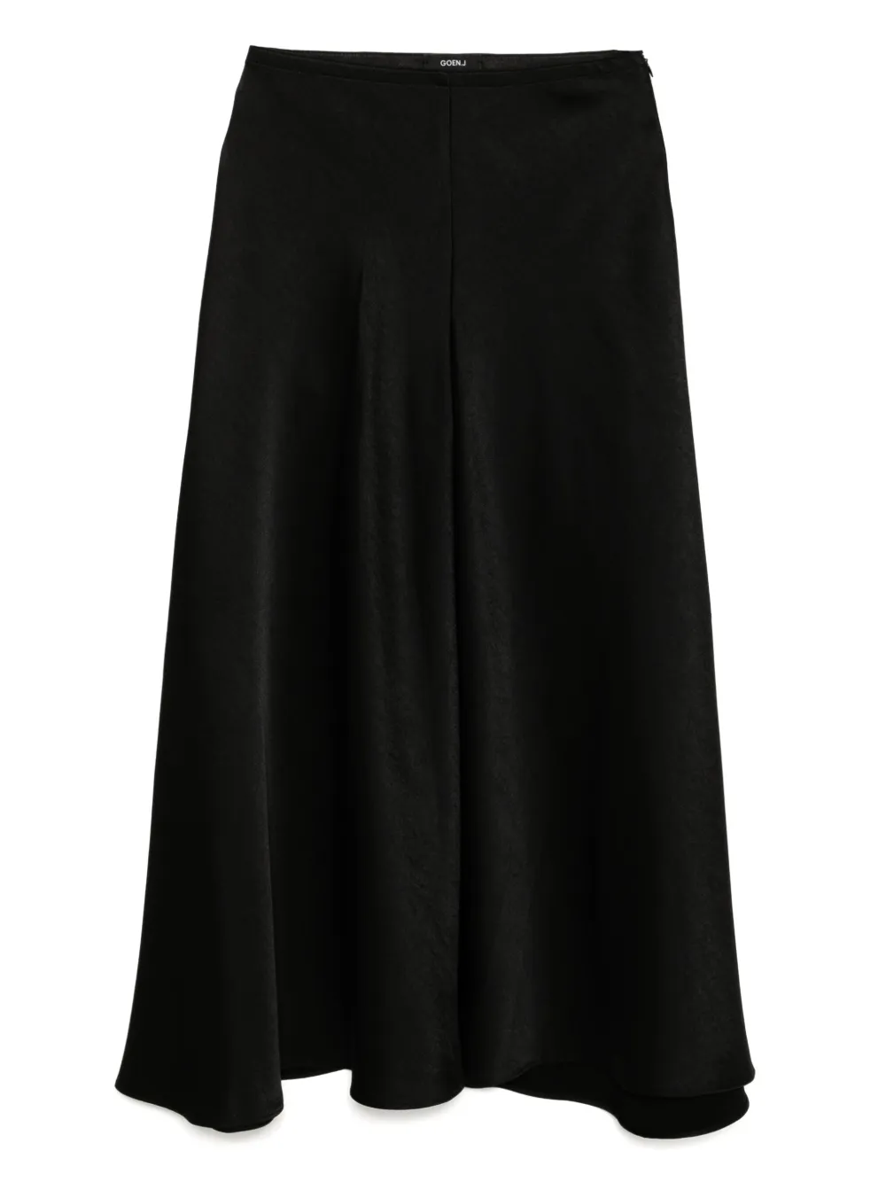 Shop Goen J Bias-cut Skirt In Black