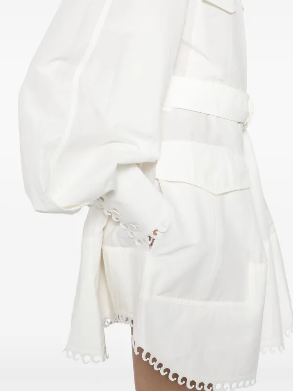 ZIMMERMANN Mini Illuminate Utility Dress | Neutrals | FARFETCH