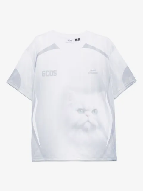 GCDS T-Shirt mit Fußball-Print